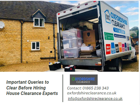Important Queries to Clear Before Hiring House Clearance Experts
